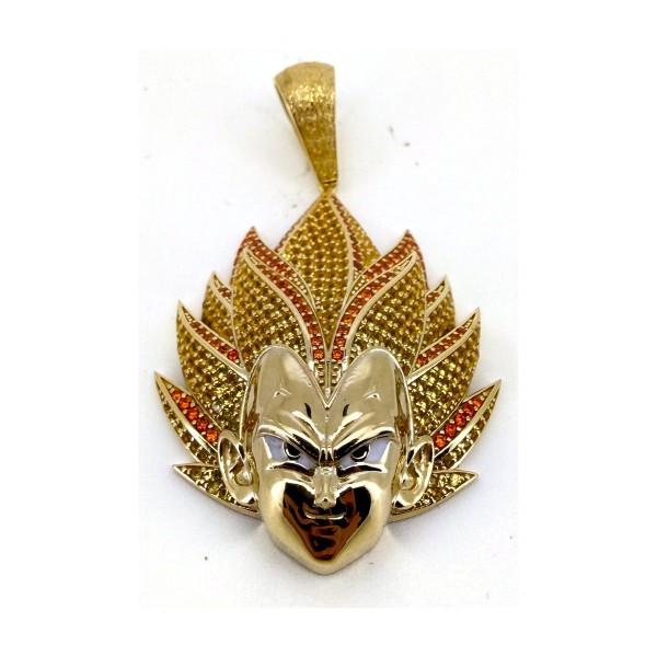 Medalla vegeta de oro 18k